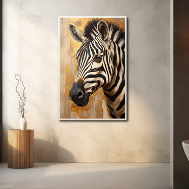 Zebra Oil Painting on Canvas